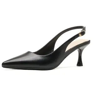 GOSO Стройные каблуки на шпильке 6 дюймов женские черные, цвет Black