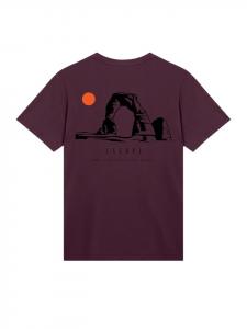 Футболка Escape Discover the World Savannah в бордовом цвете F4NT4STIC