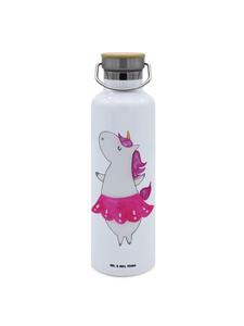 Mr. & Mrs. Panda Бутылка для напитков "Единорог-балерина" без надписи, белого цвета