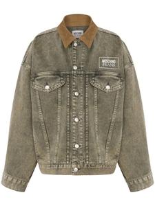 MOSCHINO JEANS джинсовая куртка с логотипом, серый