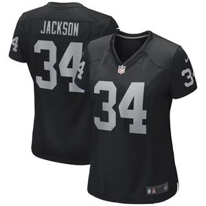 Женская футболка Nike Bo Jackson Black Las Vegas Raiders Game Retired Player Nike