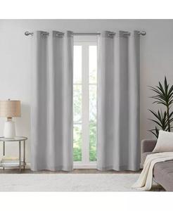 Пара затемняющих штор для комнаты Galen Basketweave, 40 дюймов x 84 дюйма, упаковка из 2 штук Madison Park, серый