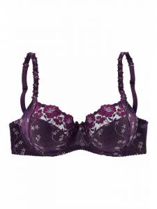 Бюстгальтер на косточках цвета баклажан nuance