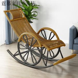 Vinoya Кресло из ротанга для отдыха, качалка, улучшенная версия, цвет champagne