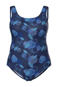 Купальник-футболка Ulla Popken Alice, цвет Blue/marine blue/Indigo