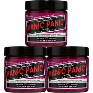 Краска для волос Fuschia Shock Classic Creme Vegan, розовая полуперманентная краска для волос без жестокости, 118 мл, Manic Panic