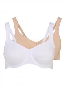 Бюстгальтер-минимайзер PETITE FLEUR Minimizer BH, цвет puder+weiß