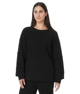 Толстовка Mod-o-doc Long Sleeve Seamed Boxy Sweatshirt Black, черный