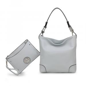 Женская сумка-хобо из веганской кожи MKF Collection Viviana с ремешком от Mia K, 2 предмета, цвет Light Blue