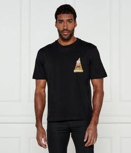 Футболка мужская Hugo Blue с изображением пиццы, черный