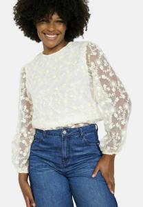 Блуза LolaLiza Blouse, Vanilla White/White