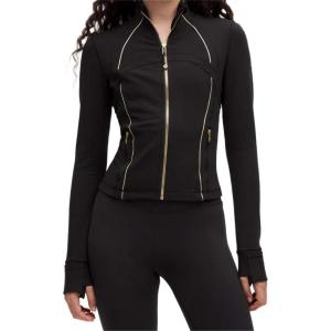 Lululemon Куртка женская черная, Black Gold Logo/BLK/GOLD