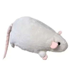 Плюшевая кукла цветочная ветка мышь большая крыса высота 35см Abay