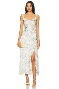 Платье Rosalina Astr The Label, cream lavender floral