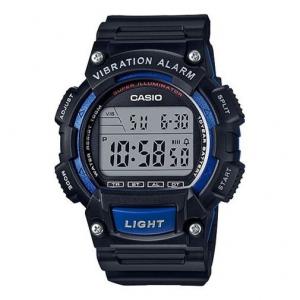 Часы CASIO Sports Analog Quartz Waterproof Mens BlackBlue Digital, синий