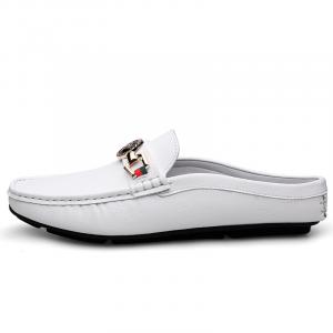 Мужские сандалии с закрытым носком и резиновой подошвой, устойчивые к истиранию Bull Thunder, White