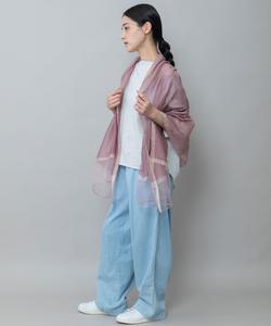 палантин из органзы с каймой