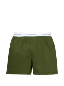 Боксеры с логотипом на поясе Dsquared2, зеленый