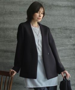 Компактная моющаяся куртка без воротника с W-образным профилем