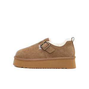 MASOOMAKE Термостойкие абразивостойкие женские зимние ботинки до щиколотки - коричневый опавшие листья, цвет Fallen Leaves Brown