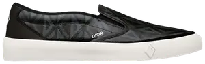 Шлепанцы Dior B101 Slip-On Sneaker 'CD Diamond - Black', черный