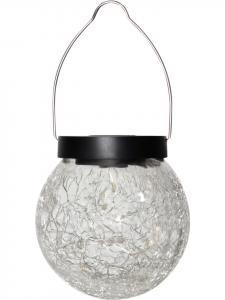 STAR Trading Светодиодный подвесной светильник на солнечных батареях «Glory», имитация потрескавшегося стекла, датчик освещенности, теплый белый свет