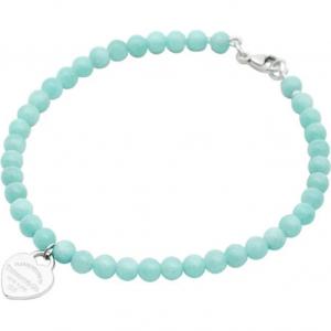 TIFFANY & CO. Браслеты из серебра 925 пробы с искусственными камнями унисекс синий, серебро