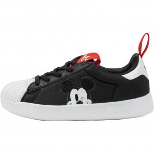 Disney x Устойчивые к истиранию низкие детские скейтерские кроссовки Black/White Kids' Adidas Originals