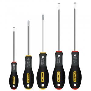 Набор отверток Stanley набор бытовых крестообразных отверток трехцветный набор отверток с мягкой ручкой 5 шт. 65-436-14