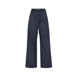 Onitsuka Tiger Широкие джинсовые брюки SS26 DENIVITA Collection WS, женские, синие
