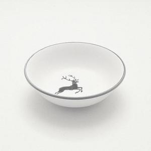 Миска для хлопьев Grey Deer маленькая, d: 14 см/высота: 4,5 см/0,27 л Gmundner Keramik, белый/серый