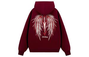 Толстовка Unisex Hooded Moderate Regular FORHUG, burgundy