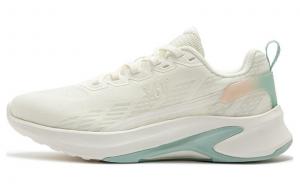 Амортизирующие кроссовки низкие женские белые зеленые 361°