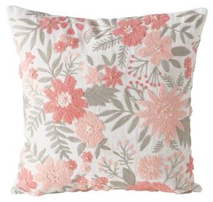 Подушка MF Florencia Floral, розовый - белый - текстиль - 45 х 45 х 15 см