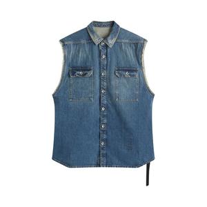 Куртка Rick Owens DRKSHDW Sleeveless Tommy Jumbo Outershirt, Washed Indigo