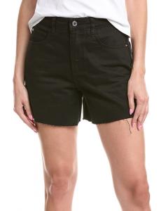 WeWoreWhat Высокие расклешенные шорты, черный