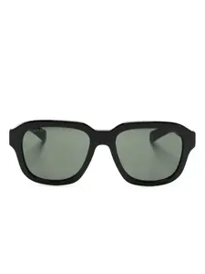 Солнцезащитные очки в массивной оправе с логотипом Gucci Eyewear, черный