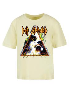 Футболка F4NT4STIC Ladies Everyday Tee Def Leppard Hysteria, цвет softyellow