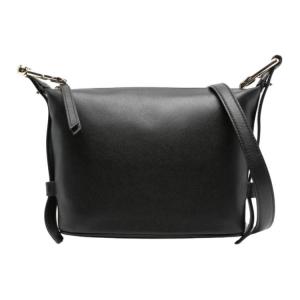 Furla Женская черная сумка через плечо из телячьей кожи