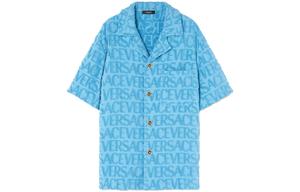 VERSACE Мужская рубашка светло-голубого цвета