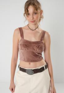 Топ Even&Odd, коричневый