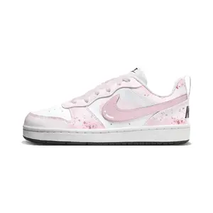 Nike Кроссовки Court Borough Sunrise Sea Mist Abrasion Resistant Low top Kids' Skateboarding Shoes White