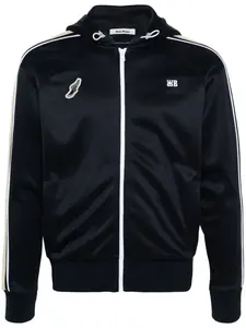 Худи на молнии с вышитым логотипом Wales Bonner, синий