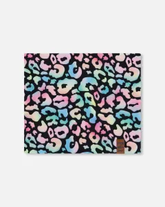 Эластичный трикотажный топ без бретелей с анималистическим принтом, черный Deux Par Deux