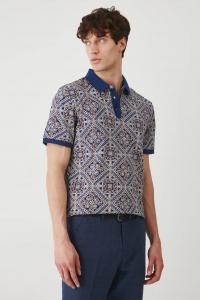 Поло из хлопка Medicine, темно-синий