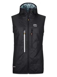 Стеганый жилет Swisswool Piz Boè с капюшоном ORTOVOX, черный