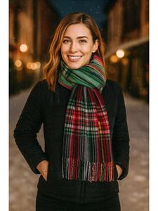 Зимний шарф Мульти зеленого цвета collezione alessandro