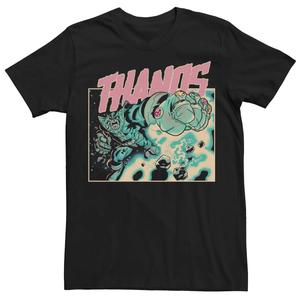 Мужская футболка с рисунком Marvel Thanos Retro Infinity Gems