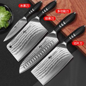 Mad Shark Домашний разделочный нож для мяса и птицы, профессиональный тесак, набор из 4 предметов