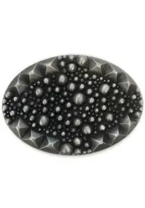 LIFEBURN by showroom Пряжка для ремня 019° "Oval Knobs Black" Rettungsring By Showroom 019°, серебристый